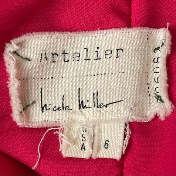 Nicole Miller Red Strapless Dress - Picture 6 of 7